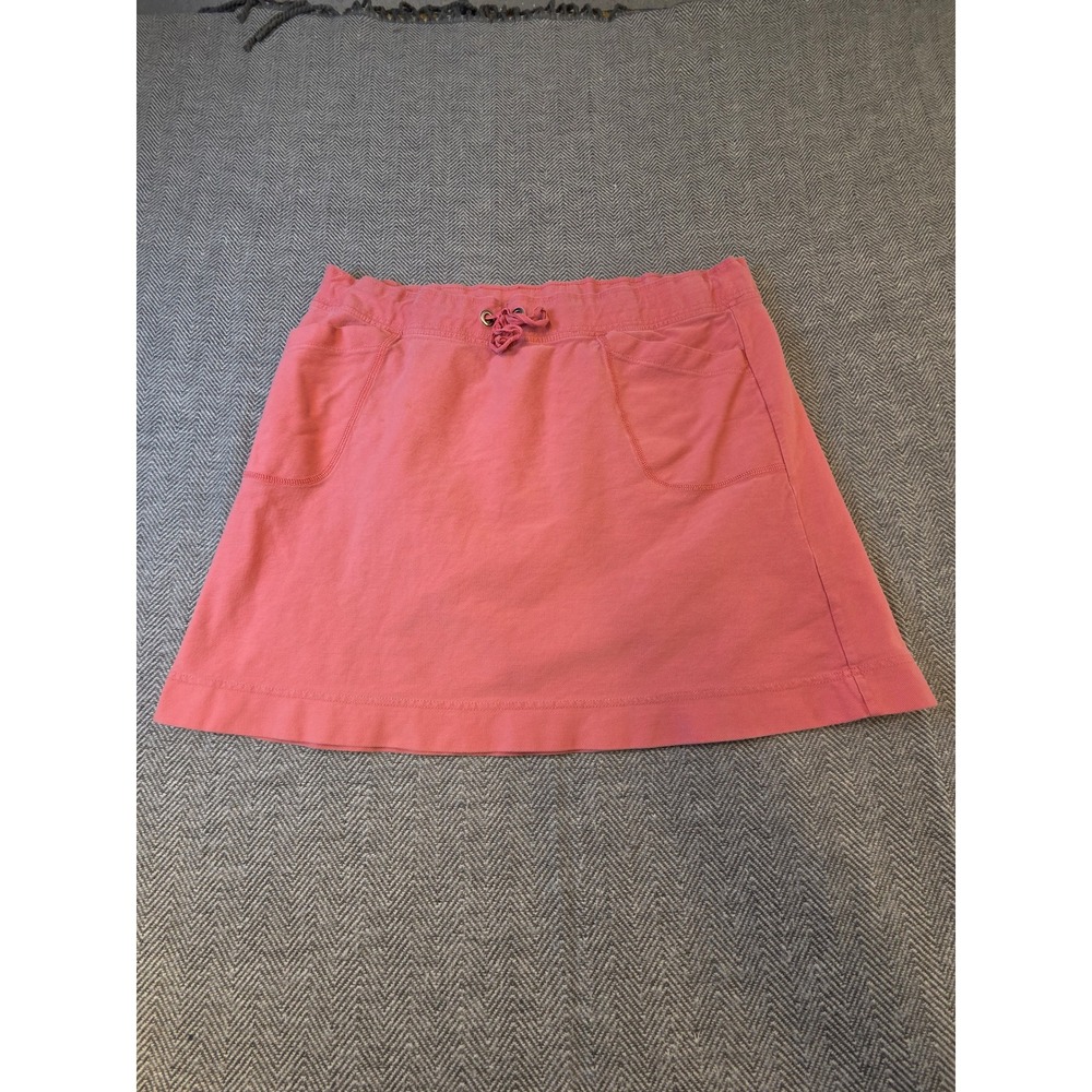 Merona Active Skort Women's XL Pink Cotton Knit Casual Pockets Drawstring Waist